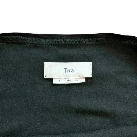 Aritzia  TNA Tunic Black Short Sleeve Dress Top Rayon Baggy Women's size Small - Picture 8 of 12